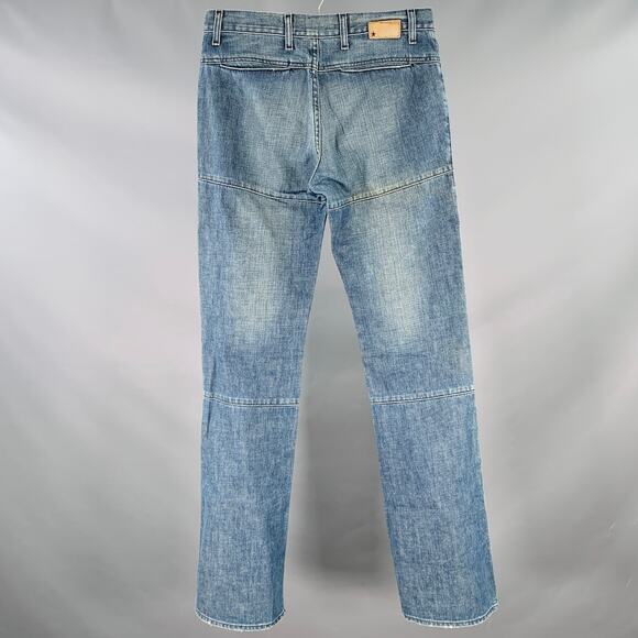 BUCKLER Size 31 Blue Cotton Denim Straight Jeans - Picture 2 of 5